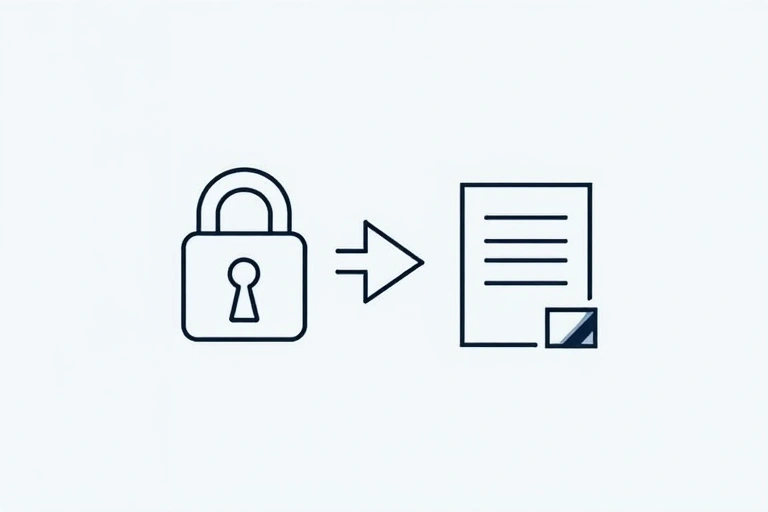 Icono de un candado y un documento, simbolizando la seguridad y el uso aceptable de un sitio web.